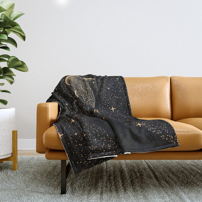 Star Eater Dark GOLD Version Throw Blanket Gallery Image 1