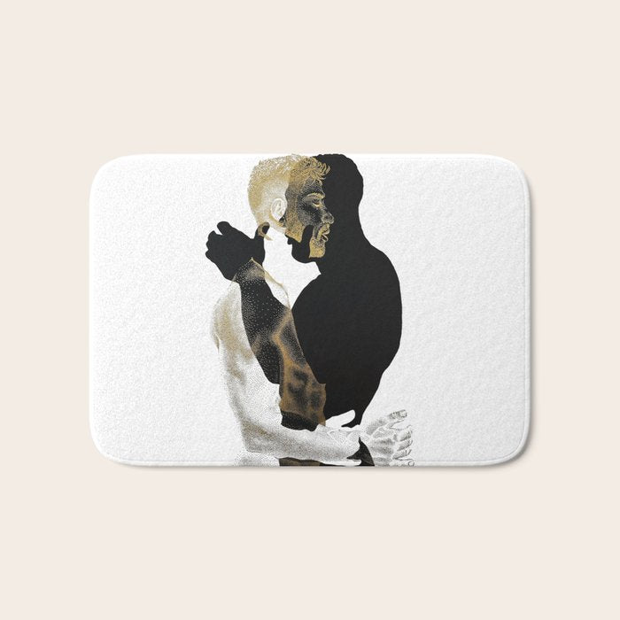 Dissonance - NOODDOODs (GOLD DOESN'T PRINT SHINY) Bath Mat Gallery Image 1
