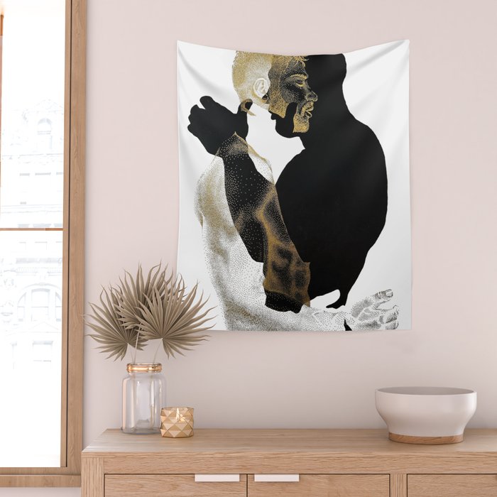 Dissonance - NOODDOODs (GOLD DOESN'T PRINT SHINY) Wall Tapestry Gallery Image 2