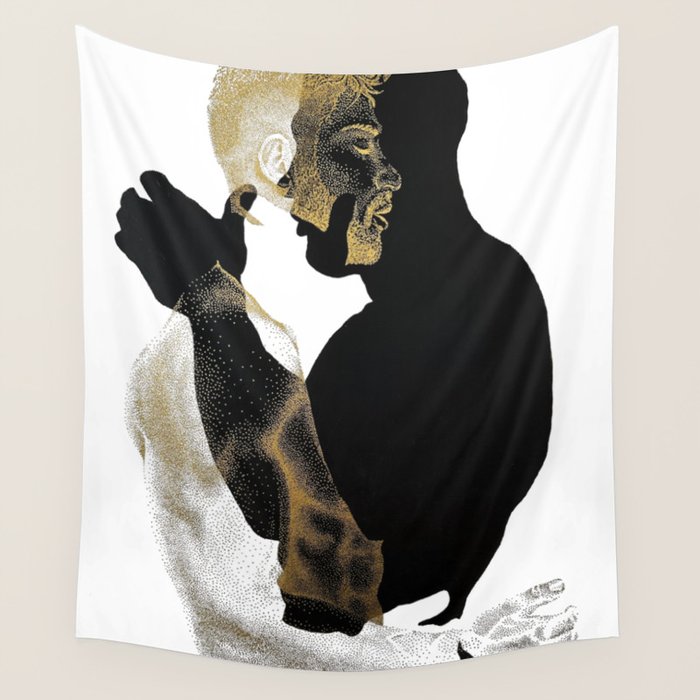 Dissonance - NOODDOODs (GOLD DOESN'T PRINT SHINY) Wall Tapestry Gallery Image 4