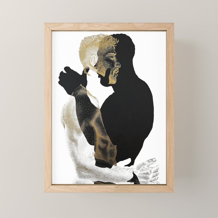 Dissonance - NOODDOODs (GOLD DOESN'T PRINT SHINY) Mini Art Print Gallery Image 1