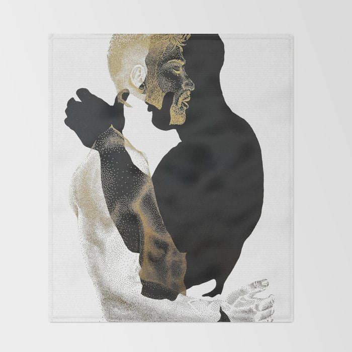 Dissonance - NOODDOODs (GOLD DOESN'T PRINT SHINY) Throw Blanket Gallery Image 2