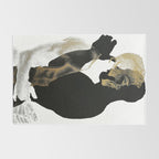 Dissonance - NOODDOODs (GOLD DOESN'T PRINT SHINY) Rug Gallery Image 2