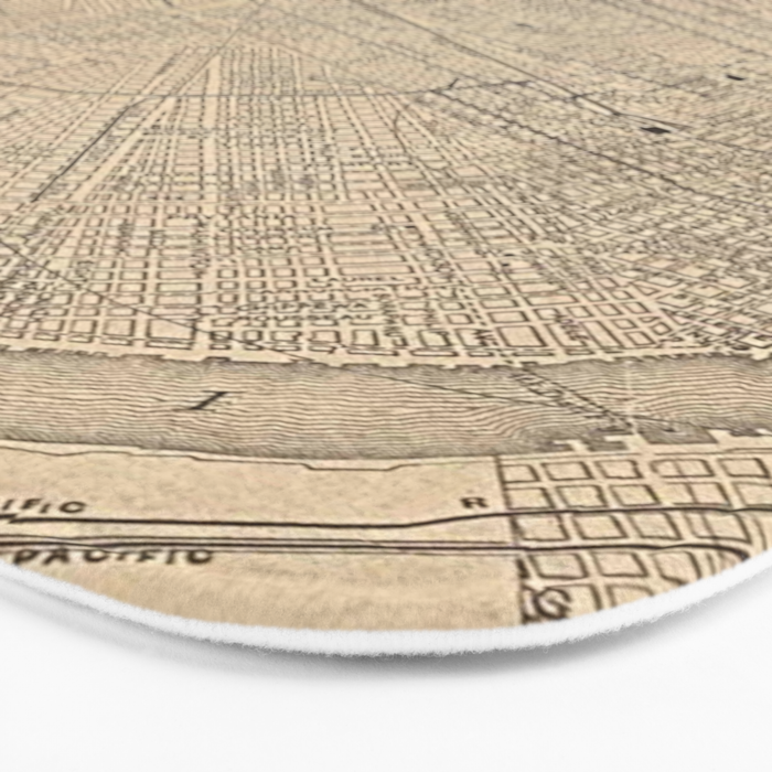 Vintage Map of New Orleans LA (1908) Bath Mat Gallery Image 3