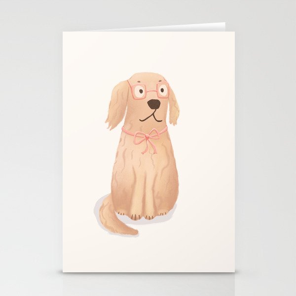 Primrose the golden retriever dog Stationery Card Gallery Image 1