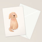 Primrose the golden retriever dog Stationery Card Gallery Image 2