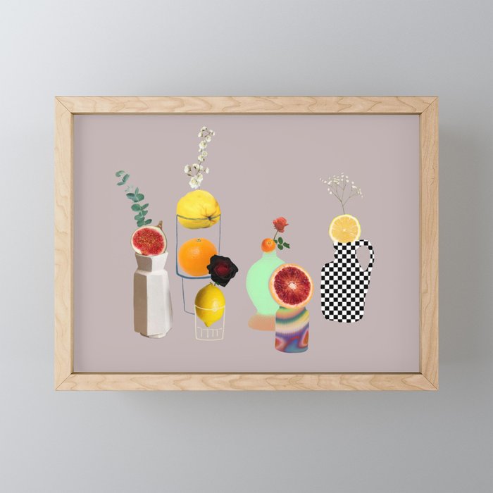 Still Life // Fruits & Flowers Mini Art Print Gallery Image 1