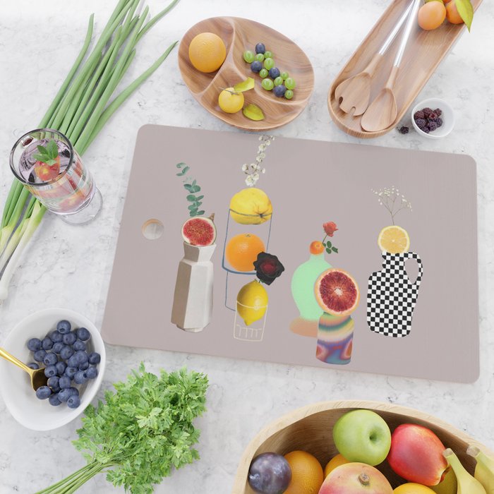 Still Life // Fruits & Flowers Cutting Board Gallery Image 2
