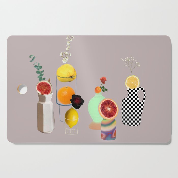 Still Life // Fruits & Flowers Cutting Board Gallery Image 1