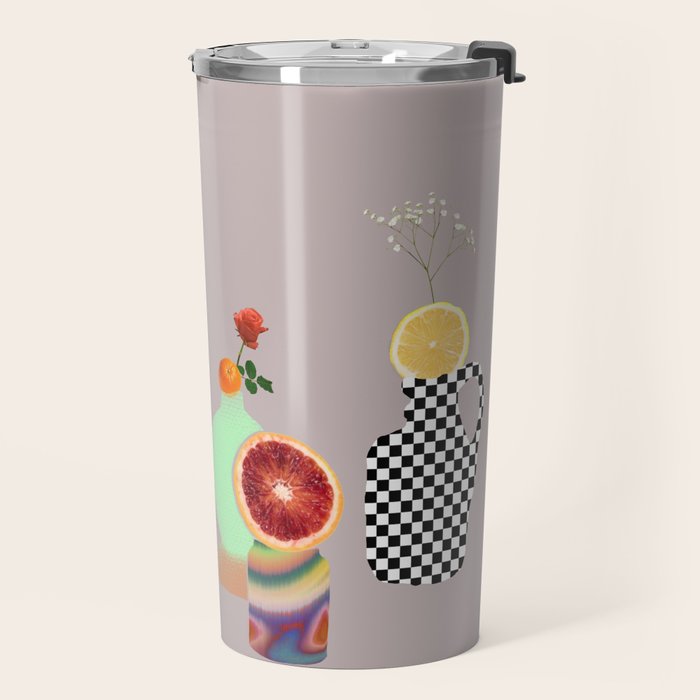 Still Life // Fruits & Flowers Travel Mug Gallery Image 2