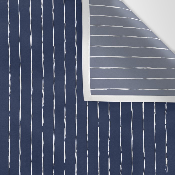 Lines III (Navy) Wall Tapestry Gallery Image 3