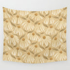 Dancing Daisies - gold Wall Tapestry Gallery Image 4