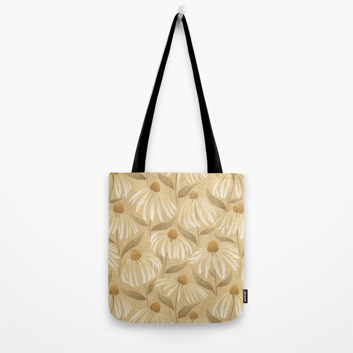Dancing Daisies - gold Tote Bag Gallery Image 2
