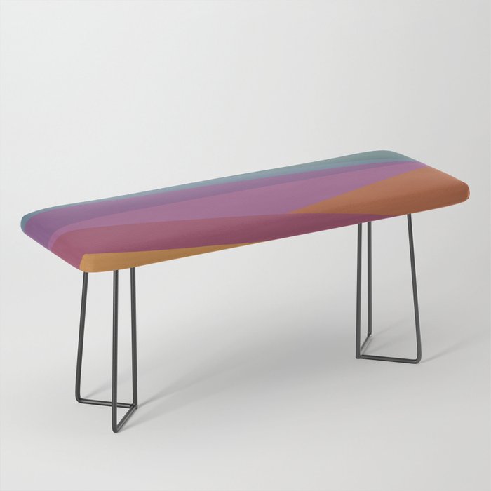 Geometric Triangles X Retro Rainbow Bench Gallery Image 1