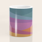 Geometric Triangles X Retro Rainbow Coffee Mug Gallery Image 4