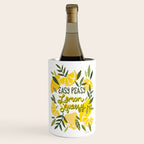 Easy Peasy Lemon Squeezy Citrus - Yellow & Green Palette Wine Chiller Gallery Image 1