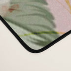 Vintage green pink white bohemian hortensia flowers Desk Mat Gallery Image 4