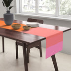 Vibrant Modern Color Block Abstract Rainbow Art Table Runner Gallery Image 2