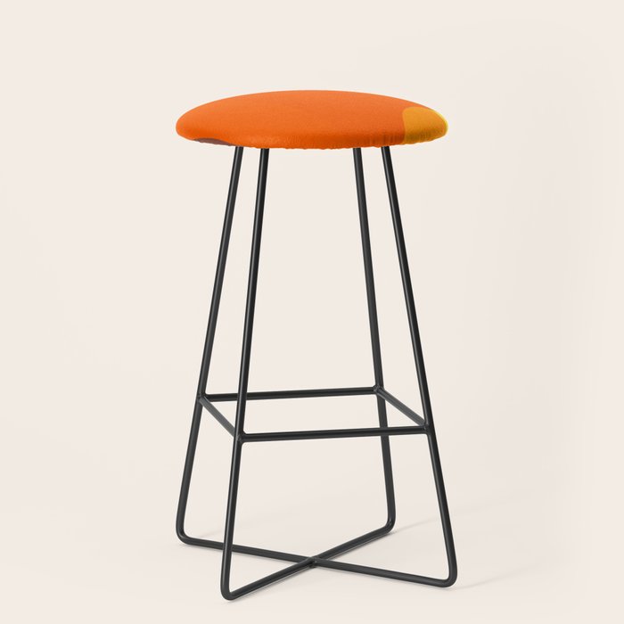 Vibrant Modern Color Block Abstract Rainbow Art Stool Gallery Image 1