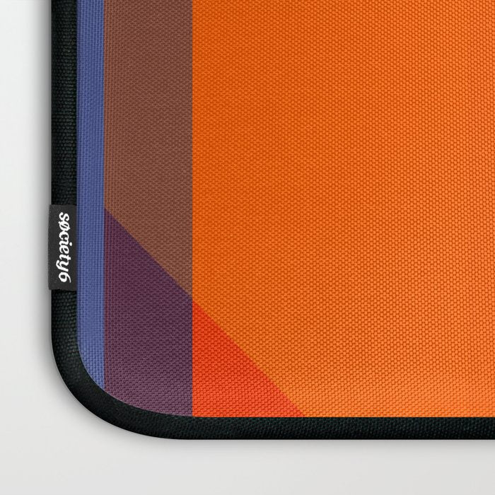 Vibrant Modern Color Block Abstract Rainbow Art Laptop Sleeve Gallery Image 3