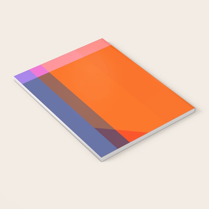 Vibrant Modern Color Block Abstract Rainbow Art Notebook Gallery Image 3