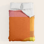 Vibrant Modern Color Block Abstract Rainbow Art Comforter Gallery Image 6