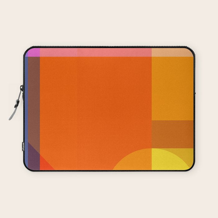 Vibrant Modern Color Block Abstract Rainbow Art Laptop Sleeve Gallery Image 1