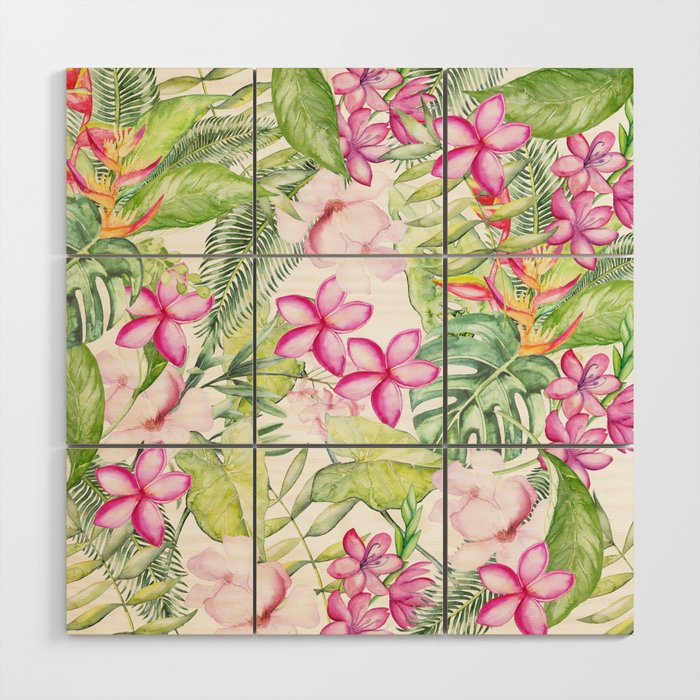 Tropical Garden 2 Wood Wall Art Gallery Image 1