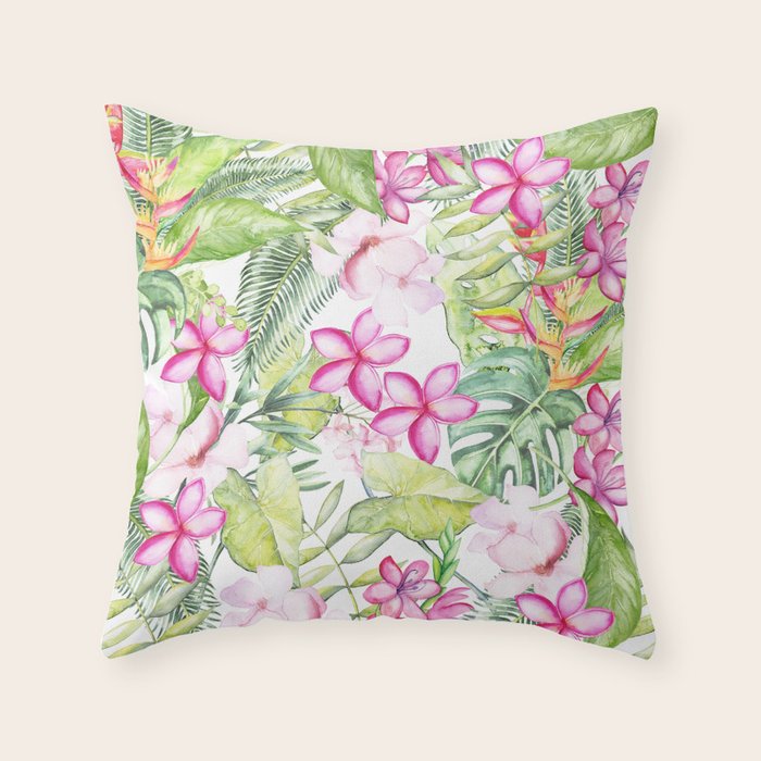 Tropical Garden 2 Throw Pillow Gallery Image 6