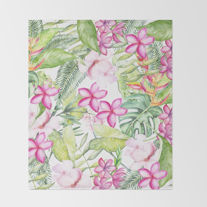 Tropical Garden 2 Throw Blanket Gallery Image 2