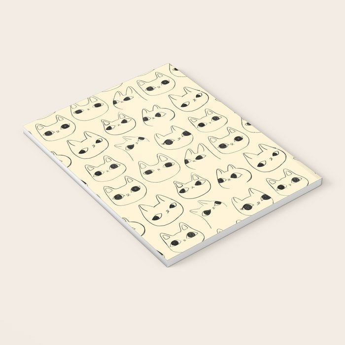 Cute Kawaii Cat Face Doodle Sketch Drawings Notebook Gallery Image 3
