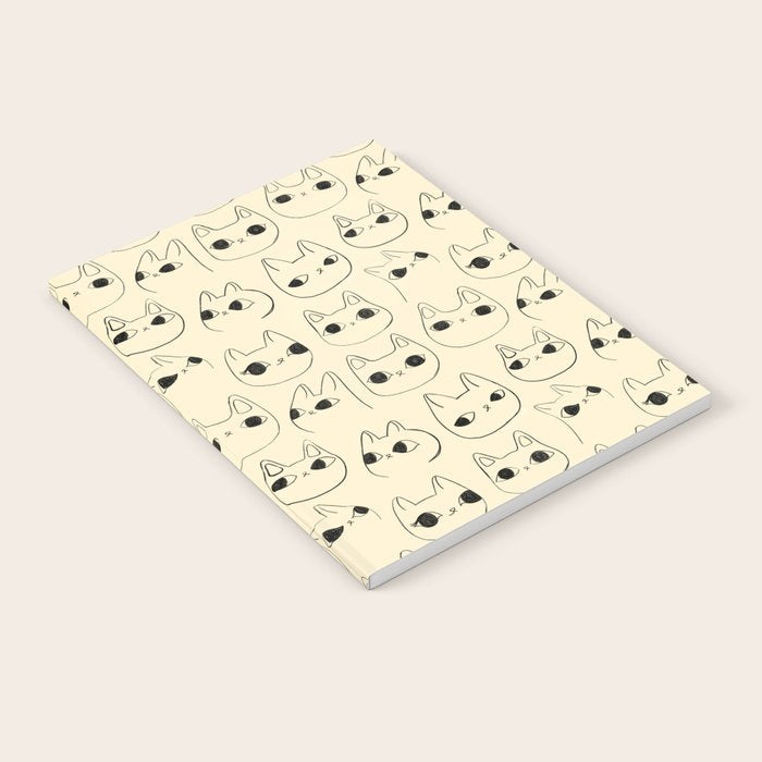 Cute Kawaii Cat Face Doodle Sketch Drawings Notebook Gallery Image 1