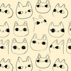 Cute Kawaii Cat Face Doodle Sketch Drawings Coffee Mug Gallery Image 2