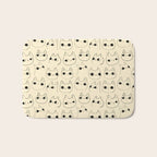 Cute Kawaii Cat Face Doodle Sketch Drawings Bath Mat Gallery Image 1