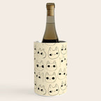 Cute Kawaii Cat Face Doodle Sketch Drawings Wine Chiller Gallery Image 3