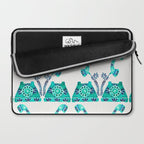 Vintage Rotary Phone - Turquoise Palette Laptop Sleeve Gallery Image 2