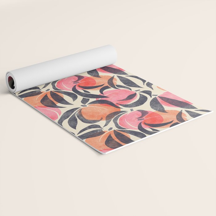 Peaches - pink & midnight  Yoga Mat Gallery Image 2