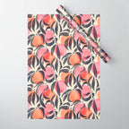 Peaches - pink & midnight  Wrapping Paper Gallery Image 1