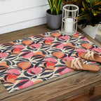 Peaches - pink & midnight  Outdoor Rug Gallery Image 2