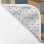 Cuboid Mid Century Abstract Shapes Pattern VI Bath Mat Gallery Image 2