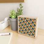 Cuboid Mid Century Abstract Shapes Pattern VI Mini Art Print Gallery Image 2