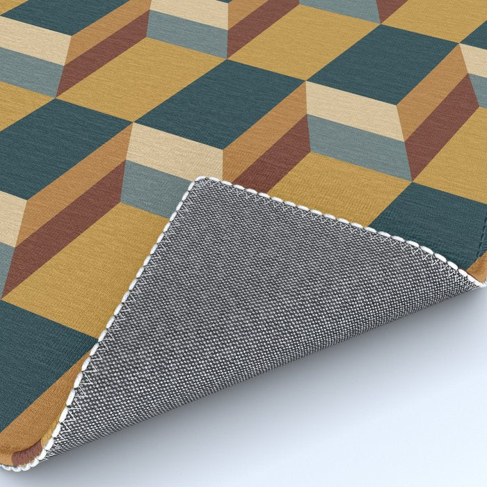 Cuboid Mid Century Abstract Shapes Pattern VI Rug Gallery Image 4