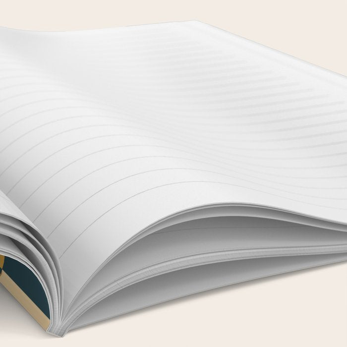 Cuboid Mid Century Abstract Shapes Pattern VI Notebook Gallery Image 2