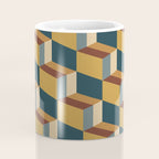 Cuboid Mid Century Abstract Shapes Pattern VI Coffee Mug Gallery Image 4