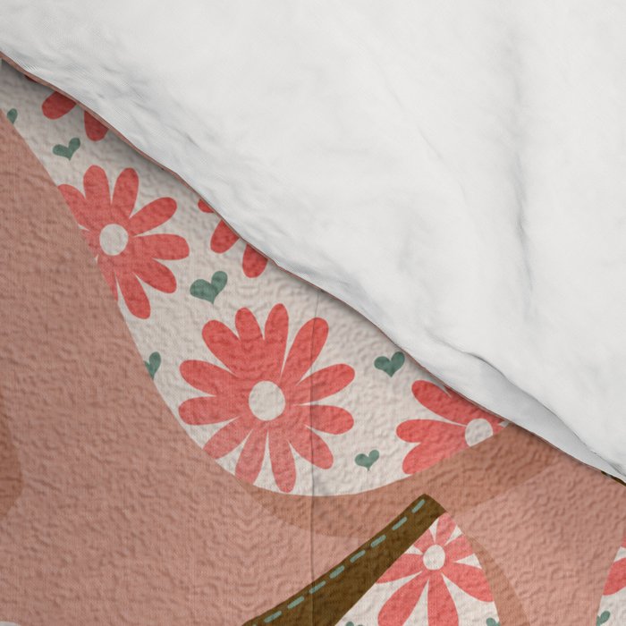 Disco Platforms - Blush & White Comforter Gallery Image 4