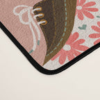 Disco Platforms - Blush & White Desk Mat Gallery Image 4