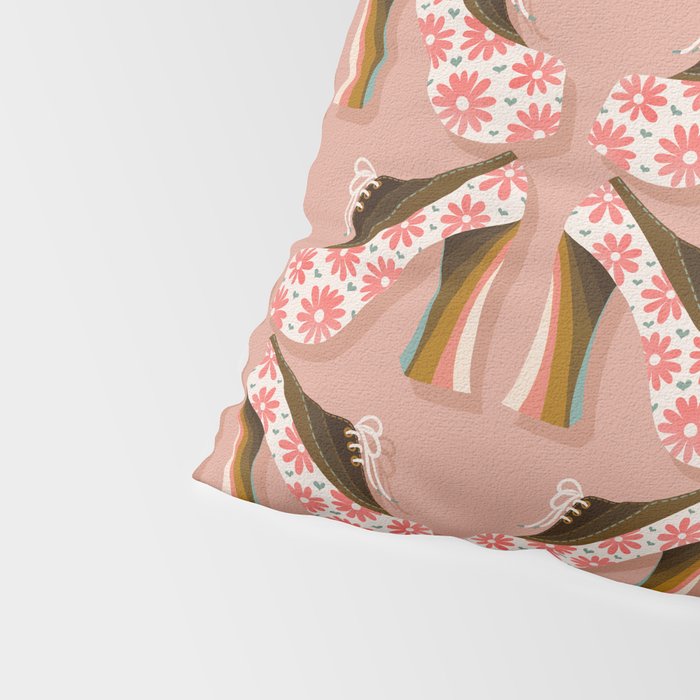 Disco Platforms - Blush & White Pillow Sham Gallery Image 4