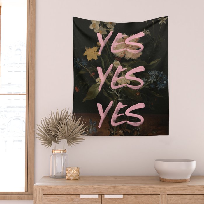 Yes Yes Yes Wall Tapestry Gallery Image 2