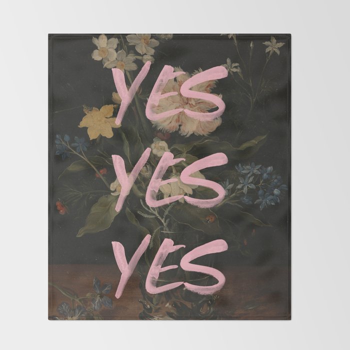 Yes Yes Yes Throw Blanket Gallery Image 2