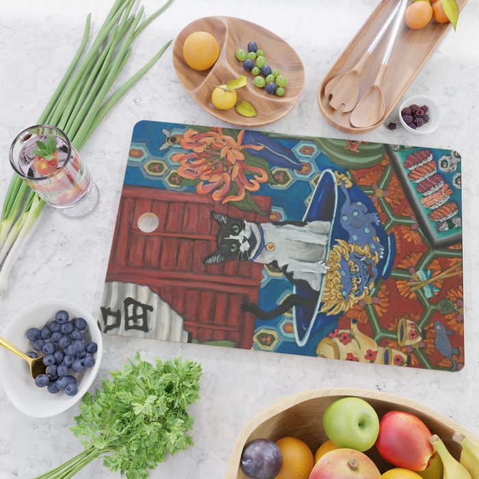 Beckoning Cat Cutting Board Gallery Image 2